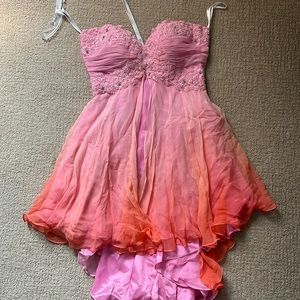 Sherri Hill, pink ombre dress